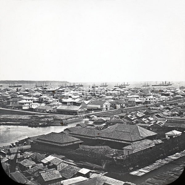A view of Yokohama in the 1860s