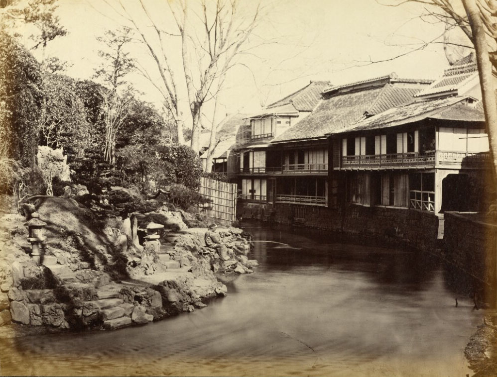 Tea Houses at Ogee Yedo 1863–1868 Felice Beato
