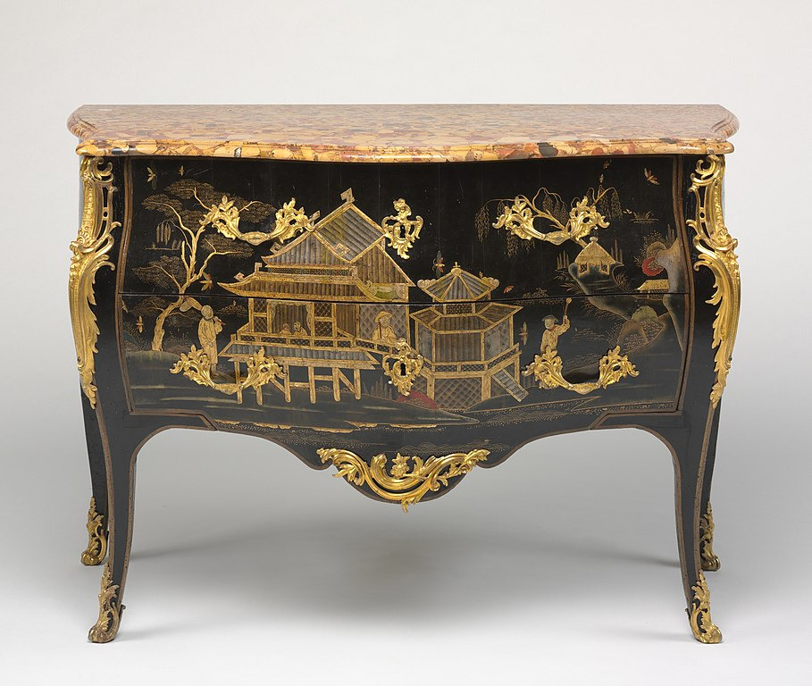 Adrien Faizelot Delorme, Chest of Drawers (Commode), 1745. Cleveland Art Museum 1989. Artwork is in the public domain. Cleveland Museum of Art 1989, Bequest of Mrs. Severance A. Millikin
