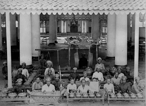 The Javanese Gamelan Orchestra, 1870-1891. Source: Collective Stichting National Museum van Wereldculturen