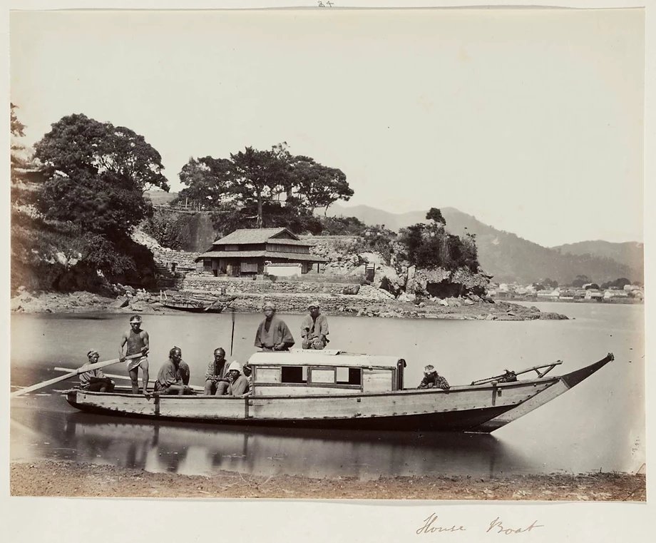 House Boat - Felice Beato (Italian 1834–1907), 1860s, Museum of Fine Arts Boston