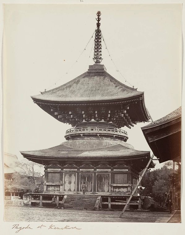 Pagoda at Kamakura - Felice Beato (Italian 1834–1907), 1860s, Museum of Fine Arts Boston