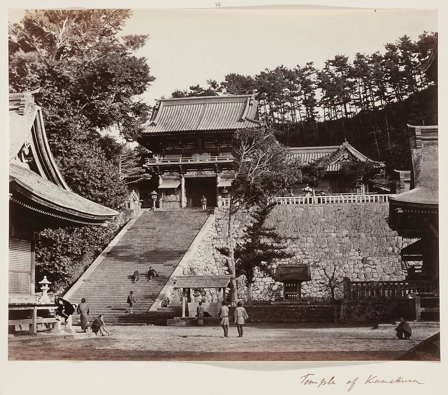 Temple of Kamakura - Felice Beato (Italian 1834–1907), 1860s, Museum of Fine Arts Boston