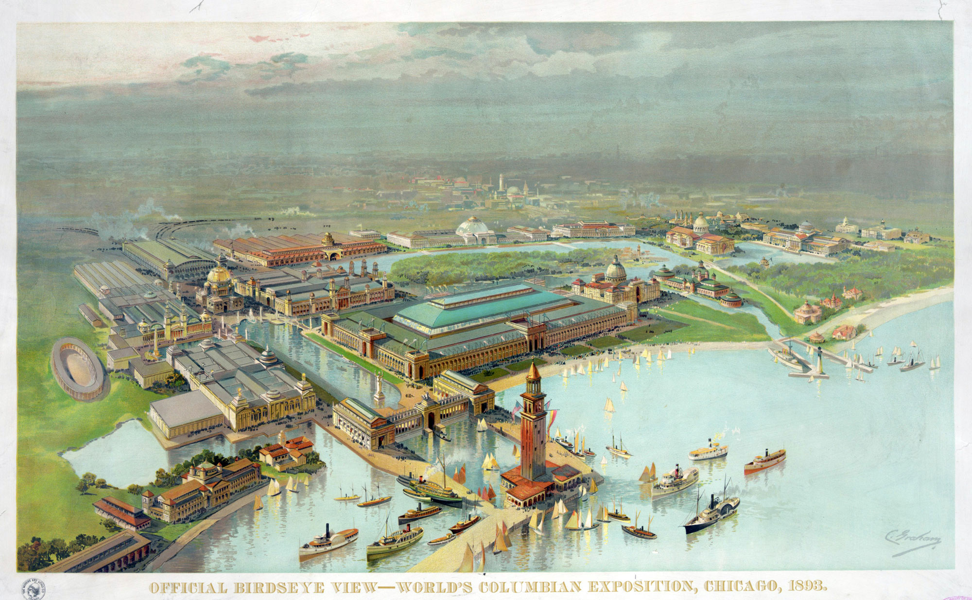 Bird's Eye View of the World's Columbian Exposition