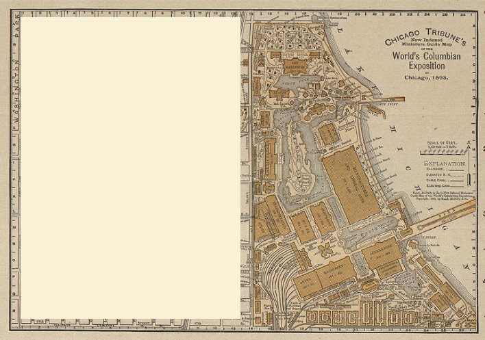Chicago Tribune Guide Map of the World’s Columbian Exposition