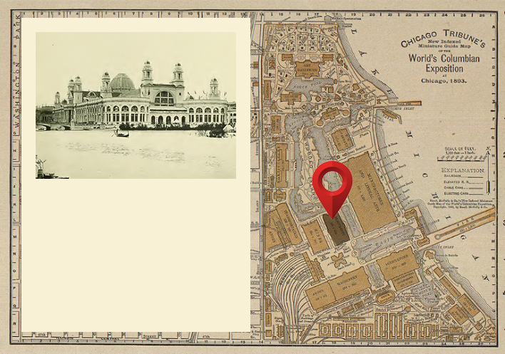 Chicago Tribune Guide Map of the World’s Columbian Exposition