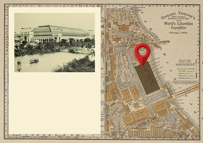 Chicago Tribune Guide Map of the World’s Columbian Exposition