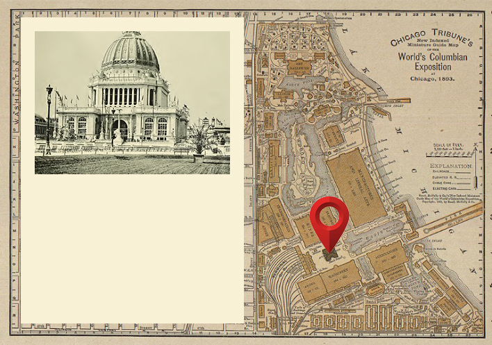 Chicago Tribune Guide Map of the World’s Columbian Exposition