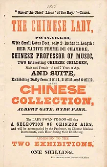 Poster for “The Chinese Lady” on Display at Nathan Dunn’s Chinese Collection Exhibition, London, 1851