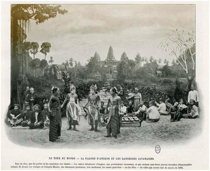 Le Tour du Monde - La Pagode d'Angkor et des Danceuses Javaneses