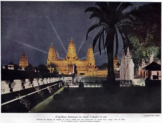 Illuminated apotheosis of Angkor Wat