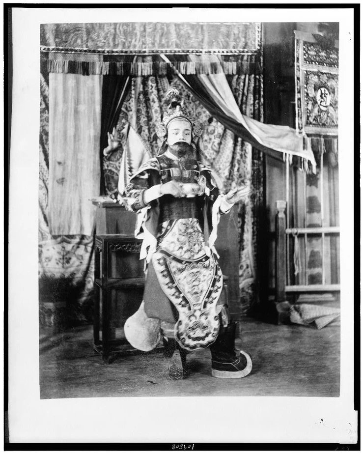 Actor from Theatre Annamite, full-length portrait, in costume, Paris Exposition, 1889. (Source: Library of Congress, Prints and Photographs Division, LC-USZ62-109510)