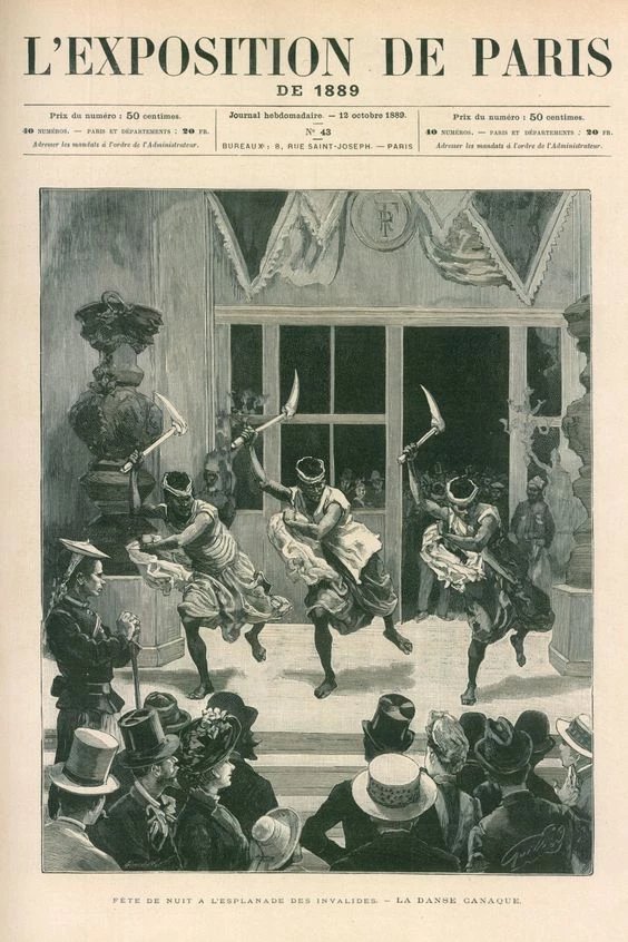 Fete de Nuit a L'Esplanade des Invalides, La Danse Canaque. Illustration for L’Exposition de Paris, 1889 (Paris: Librairie Illustree, 1889).