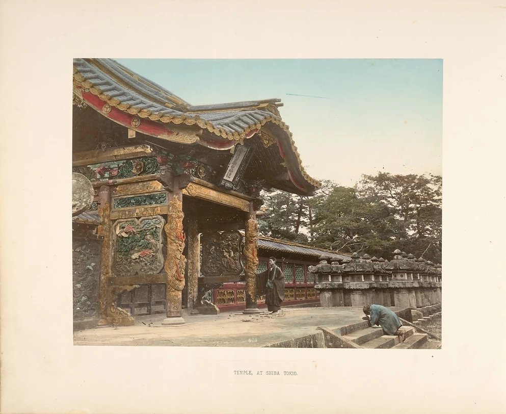Temple at Shiba, Tokio, Kusakabe Kimbei