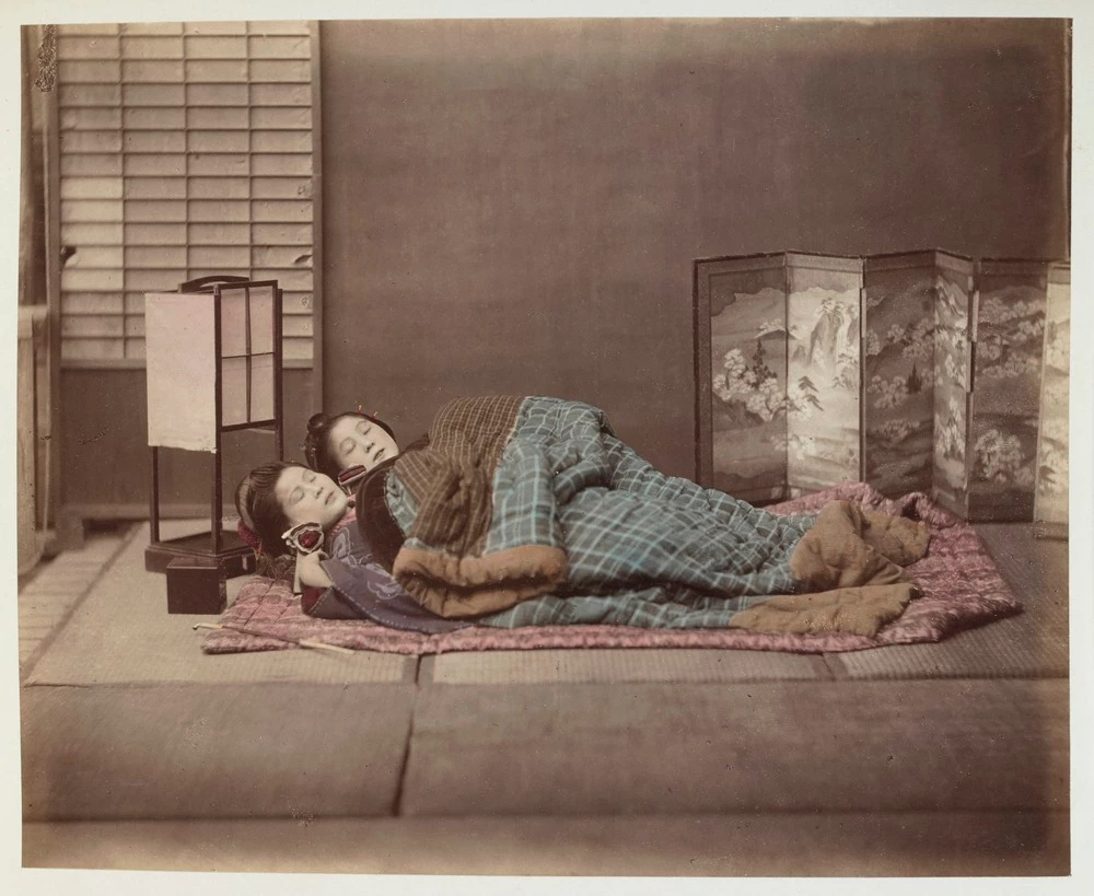 Baron Raimund von Stillfried, Sleeping beauties. Views and Costumes of Japan, 1876 (Source: State Library Victoria)