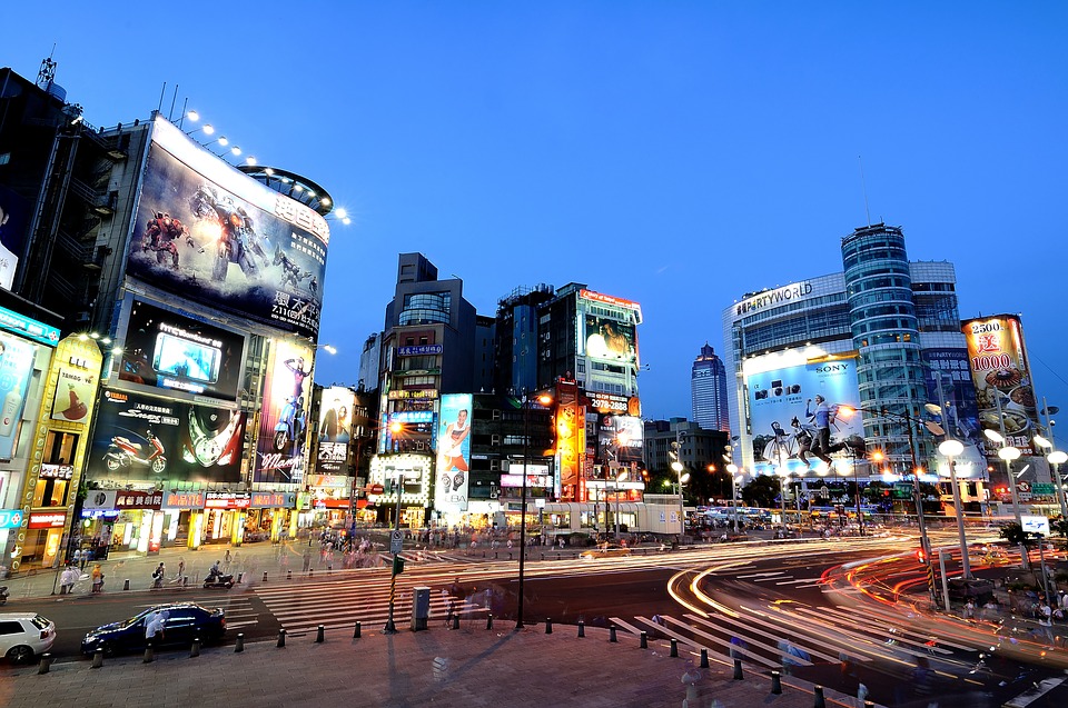 Modern-day view of Ximen traffic circle.