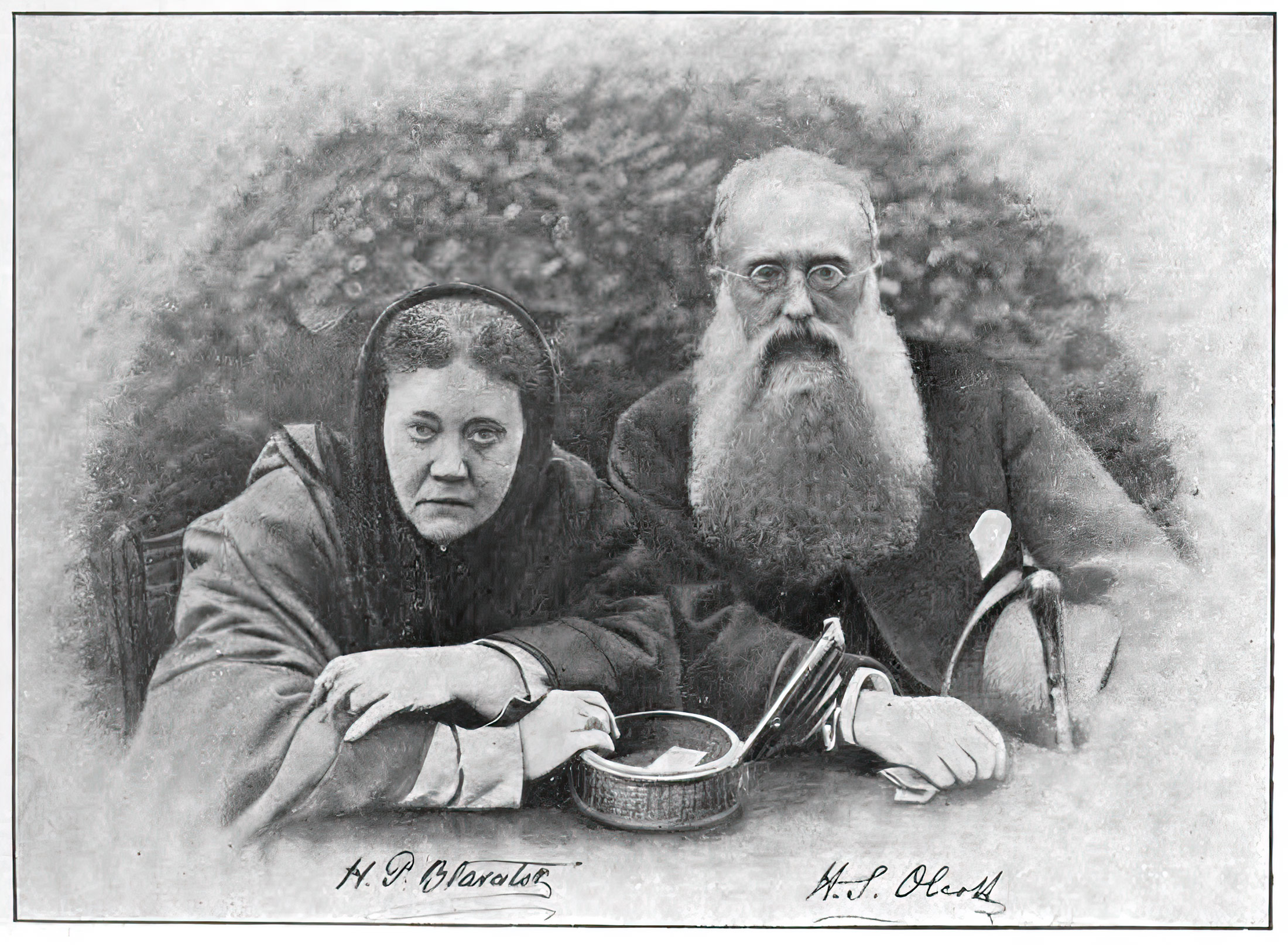 Blavatsky and Olcott. From-Old-Diary-Leaves-Vol 3-frontispiece