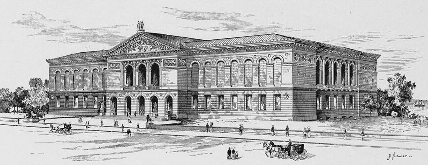 Memorial Art Palace, Chicago, 1893. Designed by Shepley, Rutan and Coolidge, Boston. From Hubert Howe Bancroft, The Book of the Fair, Volume 1. Chicago, The Bancroft Company, 1893