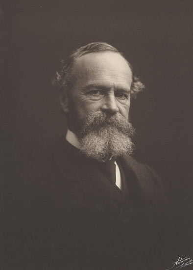 Photograph of William James, from the collectionof Houghton Library, Harvard