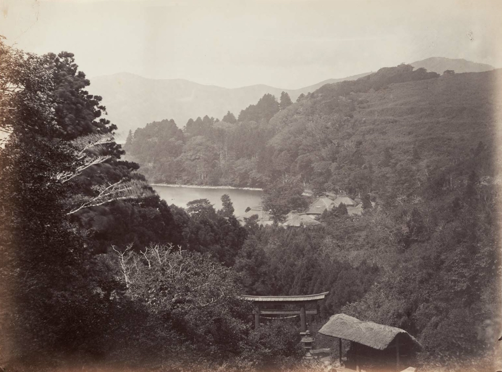 The Lake of Hakoni, from Beato's album, c. 1860s.
Source: The Museum of Fine Arts Boston