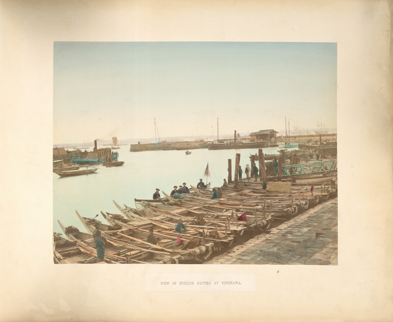 View of English Hatoba at Yokohama, Kusakabe Kimbei