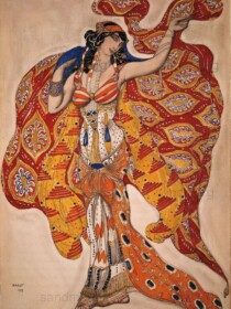 "Ballet Russes, Oriental Costume, Design Leon Bakst, 1913."