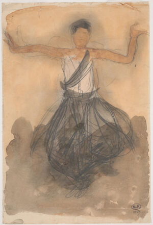 Danseuse cambodgienne de face, Auguste Rodin, 1906.