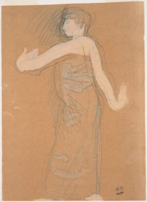 Danseuse cambodgienne de profil, Auguste Rodin, 1906, No. 4432.