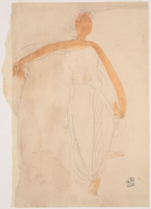 Danseuse cambodgienne de face, Auguste Rodin, 1906, No. 4433.