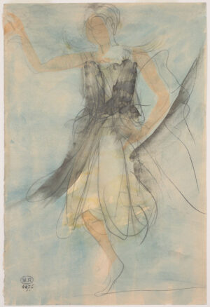Danseuse cambodgienne de face, Auguste Rodin, 1906, No. 4477.