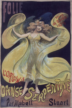 Folies-Bergère, L'originale danse serpentine par Mabel Stuart : [affiche] / [Alfred Choubrac]